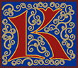 Illuminated Letter K